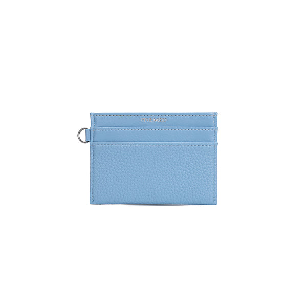 Alex Card Holder - Light Blue Pebbled