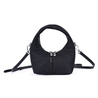 Circle Crossbody Bag - Black Nylon