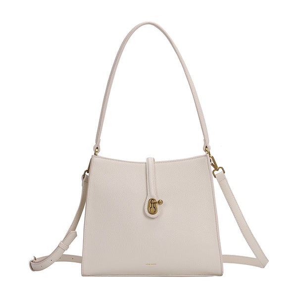 Lock Shoulder Bag - Coconut Cream