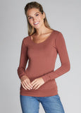 Bamboo Long Sleeve Scoop Neck Tee