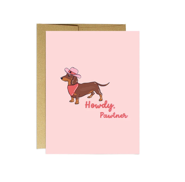 Howdy Pawtner Card