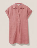 Elsie Linen Tunic - Mid Plum