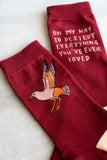 On My Way (Bird) Socks