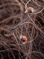 Red Panda Hoop Earring